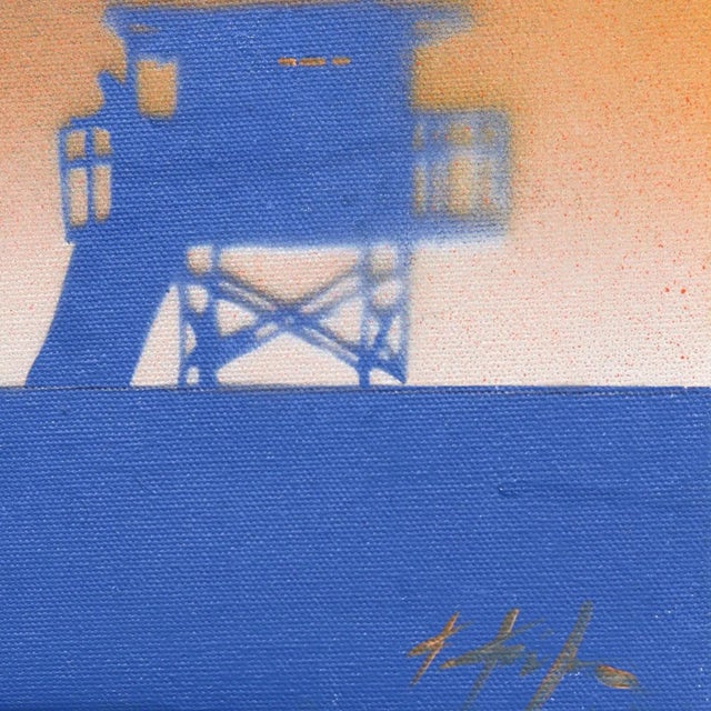 2020s Memories of Summer - Original Acrylic on Canvas Ocean Scene Artwork by Kathleen Keifer For Sale - Image 5 of 9