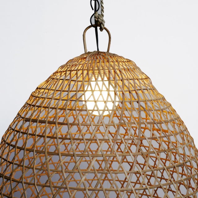 Wicker Fish Basket Lantern Large Chairish