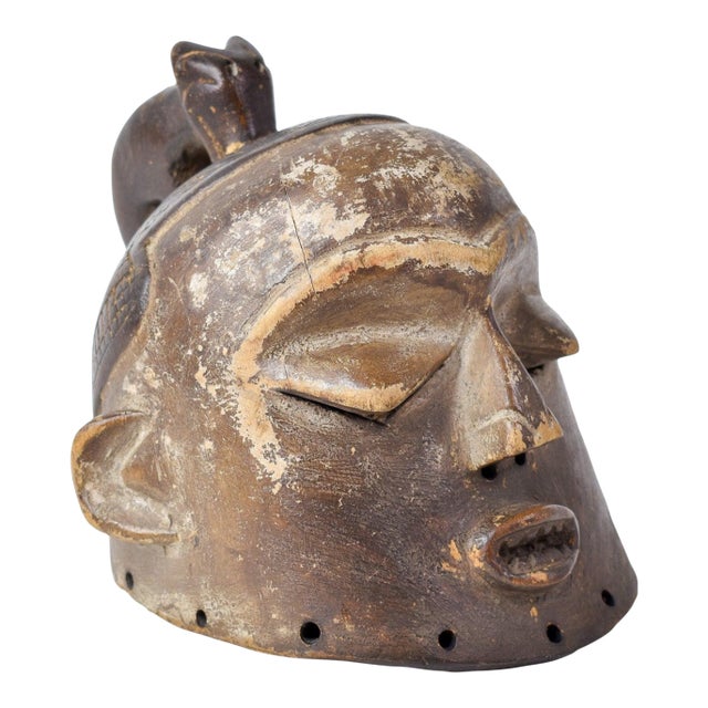 Early 20th Century Pende Mini Helmet Mask For Sale