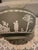 1990s Vintage Mid-Century Modern Wedgwood Jasperware 8” Celadon Green Sacrifice Serving Fruit Bowl For Sale - Image 5 of 7