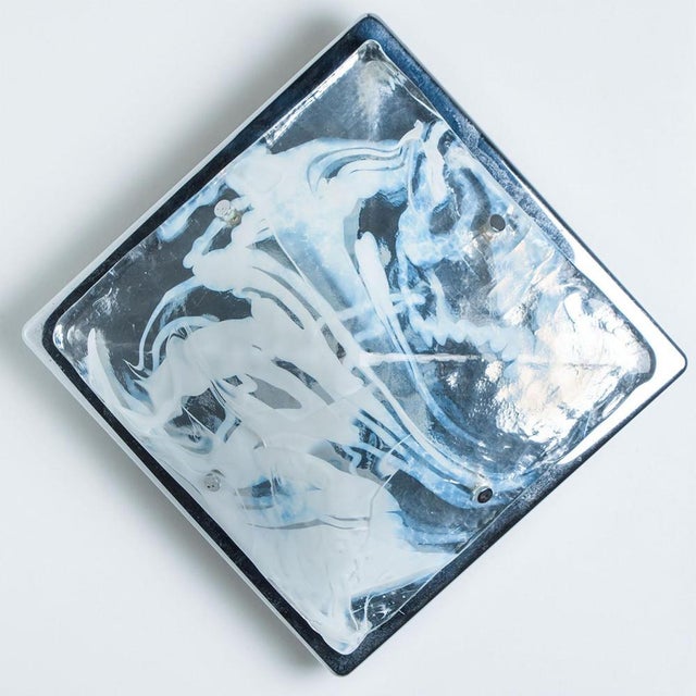 Marbled Glass Wall Light Fixtures from Hillebrand, 1960s For Sale - Image 6 of 12