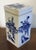 Antique 19th Century Chinese Blue & White Porcelain Covered Brush Pot or Box For Sale - Image 9 of 13