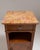 1910s French Chestnut Brown Art Nouveau Side Table with Marble Top For Sale - Image 11 of 15
