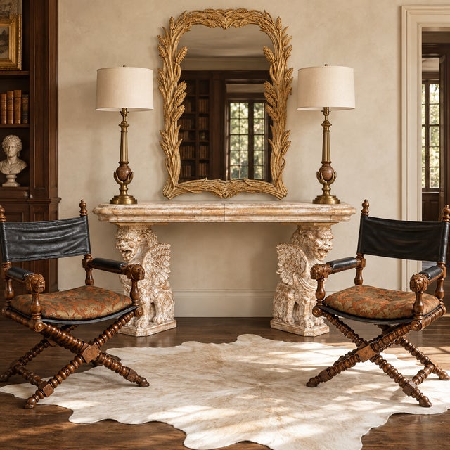 Modern Neo-Classical Style Cerused Pine and Brass Hand Chapman Table Lamps- Pair For Sale - Image 11 of 11