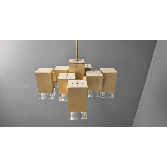 Vintage Cubic Pendant Light by Gaetano Sciolari, 1970s For Sale - Image 14 of 18