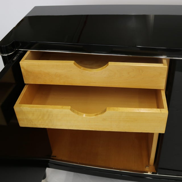 De Coene Frères 1930s Art Deco Ebonized Sideboard by De Coene Frères For Sale - Image 4 of 7