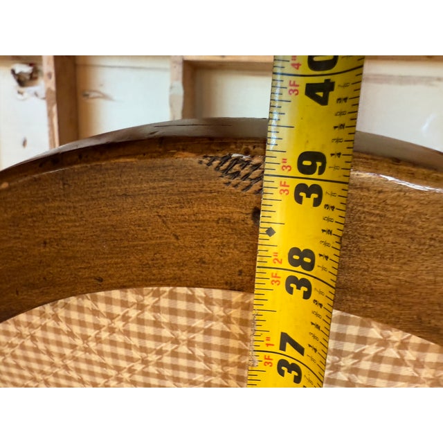 Late 20th Century Late 20th Century Pair of Louis XV Floral Motif Upholstered Rush Seat Lounge ArmChairs With Ottoman For Sale - Image 5 of 16