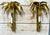 Bronze Pair Jansen Style French Gilt Tôle Palm Tree Two-Light Wall Sconces, Circa 1960s For Sale - Image 8 of 11