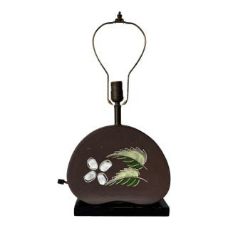 50's Mid-Century Handmade Studio Pottery Table Lamp For Sale