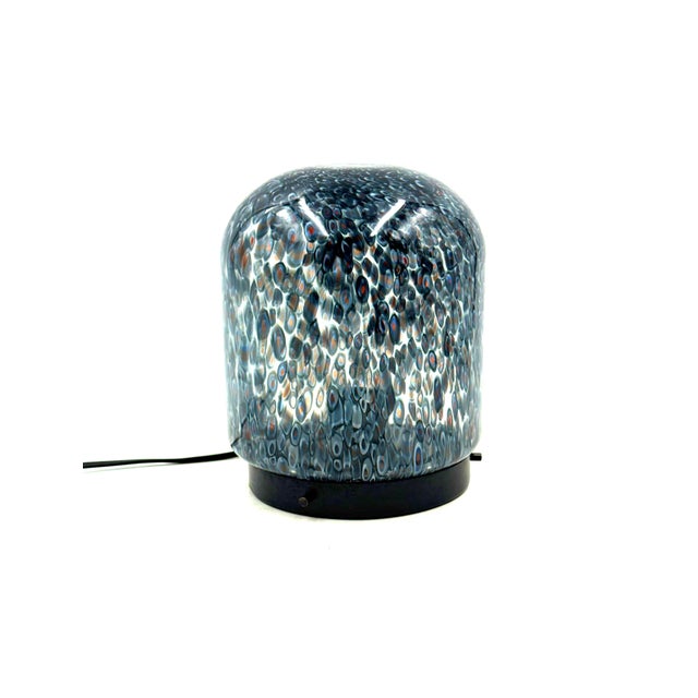 1970s Gae Aulenti, 'Neverrino' Murrine-Blown Glass Table Lamp , Vetreria Vistosi Italy For Sale - Image 12 of 14