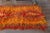 1970s Vintage Handmade Wool Cotton Orange Red High Pile Runner Rug For Sale In San Francisco - Image 6 of 11