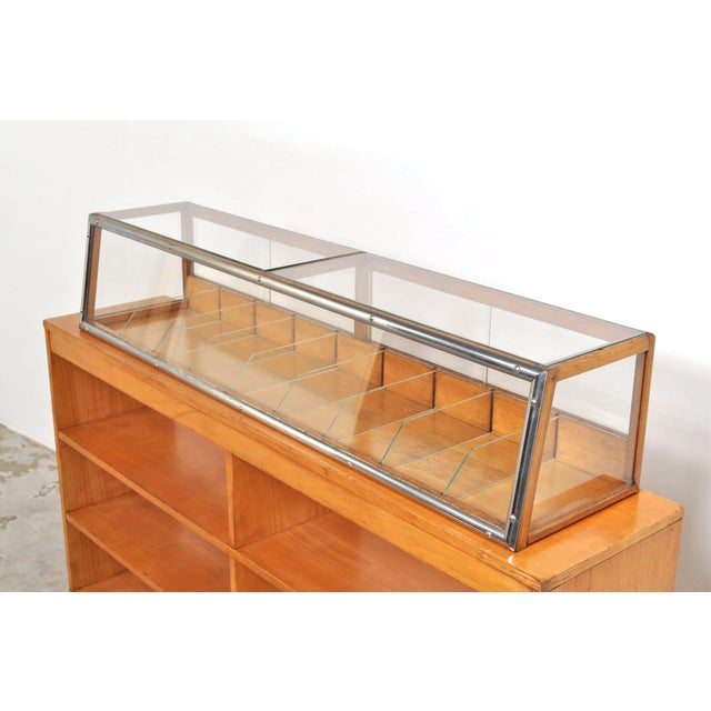 Vintage Display Cabinet in Oak by Minks, 1920s For Sale - Image 9 of 16