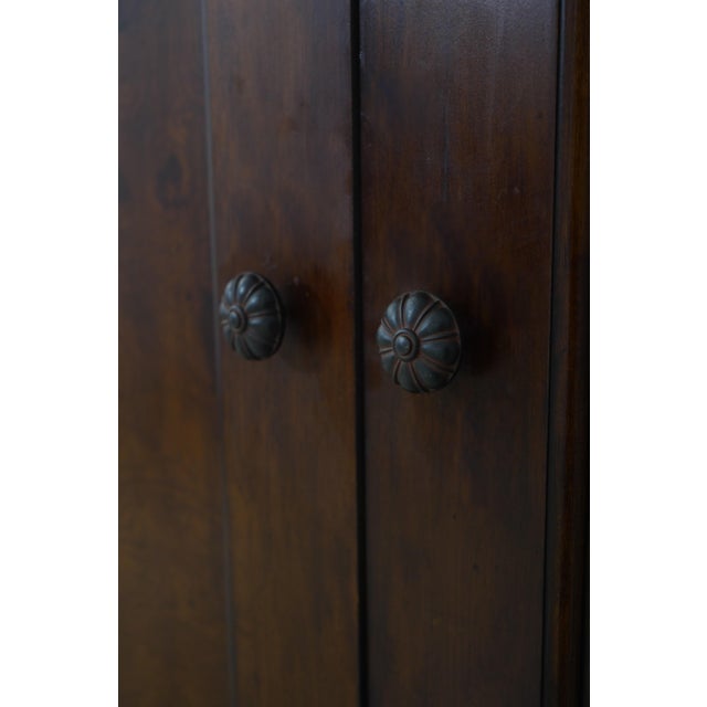 Rom Weber Burl Elm Walnut Armoire Cabinet For Sale - Image 10 of 14