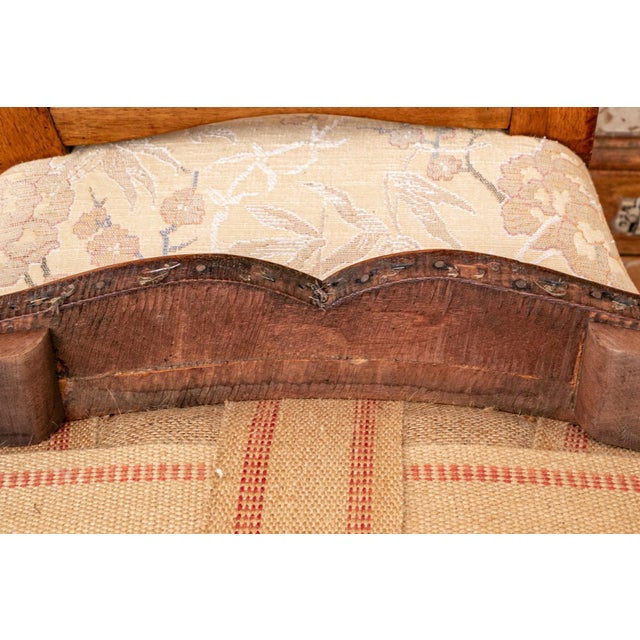 18th Century Walnut Queen Anne Style Upholstered Side Chairs—A Pair For Sale - Image 11 of 12