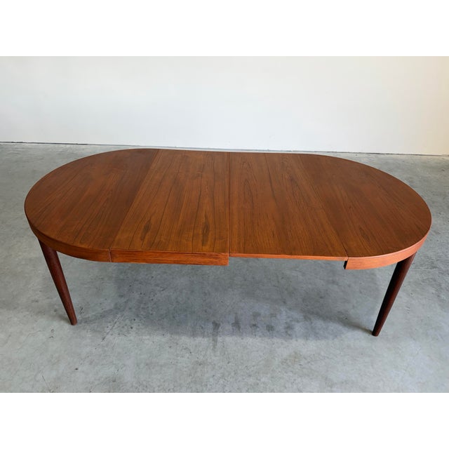 Kai Kristiansen Attrb Danish Teak Dining Table c.1960’s, 2 Leaves For Sale In Tampa - Image 6 of 14