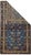 This small west Persian rustic scatter shows a middle blue field decorated by floral modules in cream, green and red,...