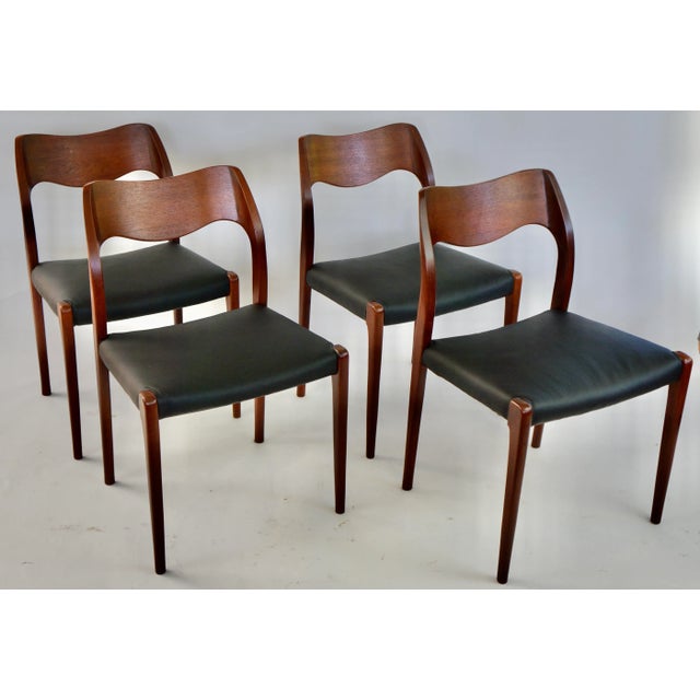Mid 20th Century Niels Otto Moller Teak Chairs Model 71- Sold Individually For Sale In Miami - Image 6 of 12