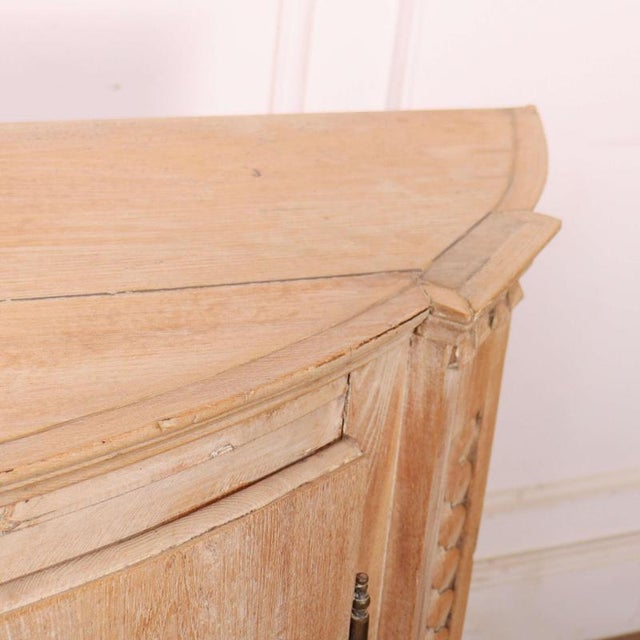 Swedish Bowfront Buffet in Pine For Sale - Image 9 of 11