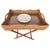 Enhance your home with the Scallop Design Butler Tray with Wooden Legs and Glass Insert a perfect blend of elegance and...