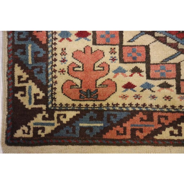 Beige Vintage Turkish Yagcibedir Rug, 1950s For Sale - Image 8 of 15