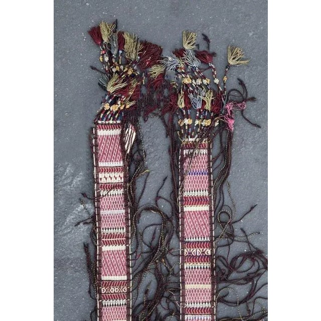 This is a one of a kind, hand-made item from Turkman Nomadic people circa 1940. This is a decorative item used for tents...