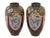 Japanese Pair of Japanese Cloisonne Enamel Pink & Purple Vases Phoenix Dragon Goldstone For Sale - Image 3 of 7