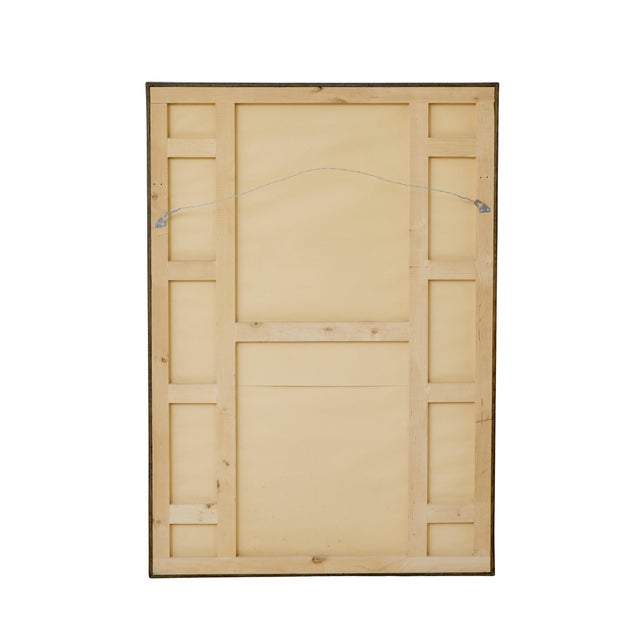Large Swedish made mid century segmented wall mirror circa 1960. Large mirror that would be a focal point for many rooms...