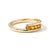 Natural Citrine Channel-Set Wrap Ring - Wedding Engagement Bypass Ring Us 7 For Sale - Image 4 of 7