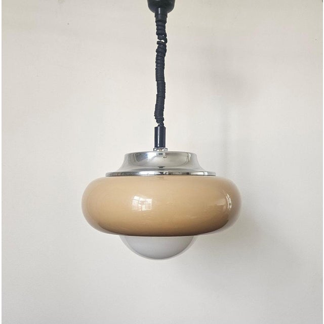 - very rare type - space age style - marked by label - beautiful style of lighting - we can remake it with a fabric cable...