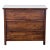 Solid Wood 3-Drawer Dresser in Rich Brown Finish For Sale