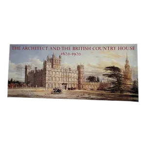 1986 Architectural Exhibition Poster British Country House Highclere Castle Sir Charles Barry