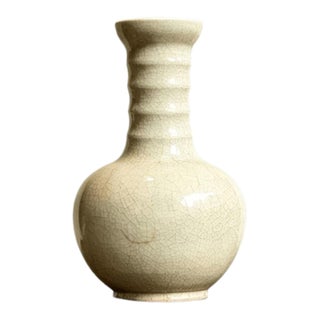 Chinese Ceramic Vase,Hutian Ware White Glaze Porcelain Vase For Sale