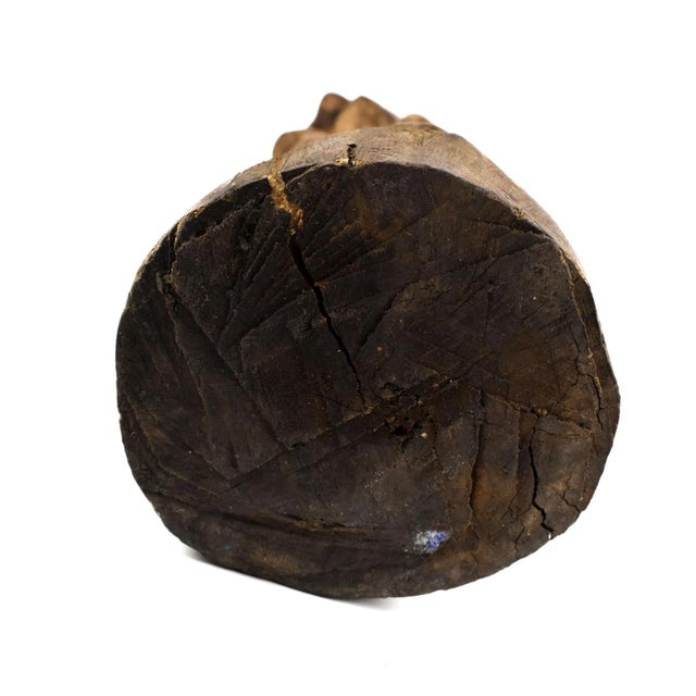Wood Early 20th Century Yoruba Kneeling Figure Nigeria For Sale - Image 7 of 7
