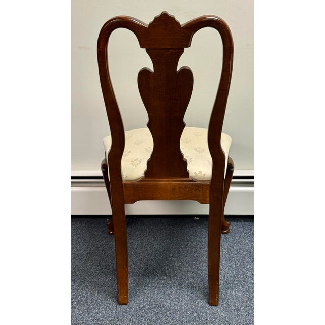 Wood Late 20th Century American Drew Georgian Cherry Dining Chairs - Set of 6 For Sale - Image 7 of 12