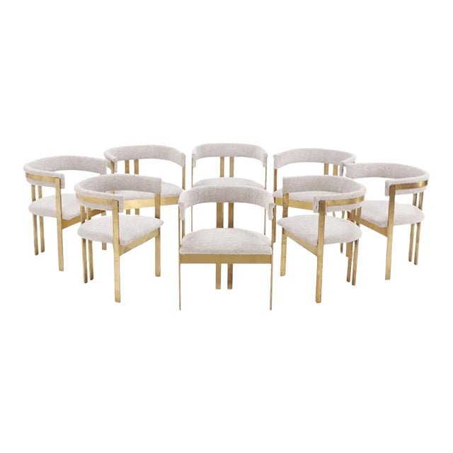 A Rare Set of Brass and Iron Chairs Attributed to Afra and Tobia Scarpa 1960. For Sale