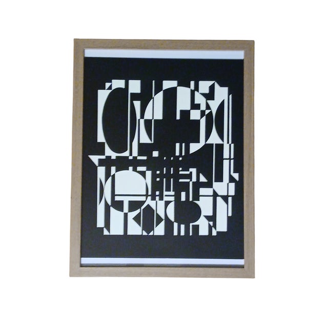 Victor Vasarely, Op Art Composition: Anadyr, 1969, Print, in Flawless conditions. Designed 1960 to 1969 This piece has an...