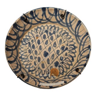 Mid 19th Century Spanish Ceramic Fajalauza Bowl From Granada For Sale