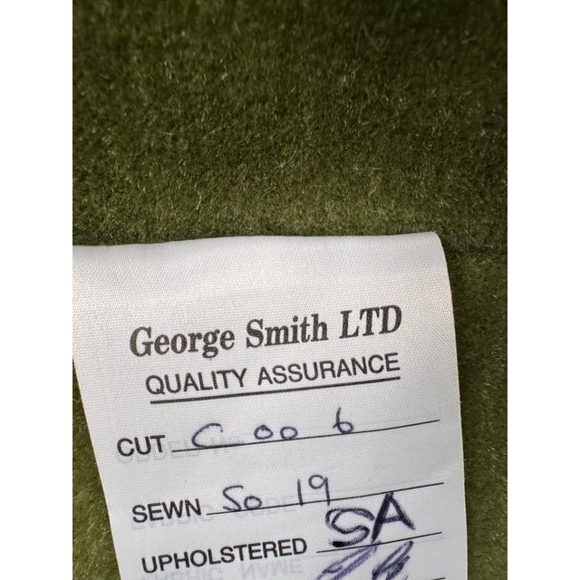 Textile George Smith Mohair Full Scroll Arm Sofa For Sale - Image 7 of 7