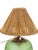 Metal Table Lamp in Frosted Glass, Sea-Grass Shade and Brass by Edward Hald for Orrefors, Sweden, 1940s For Sale - Image 7 of 14