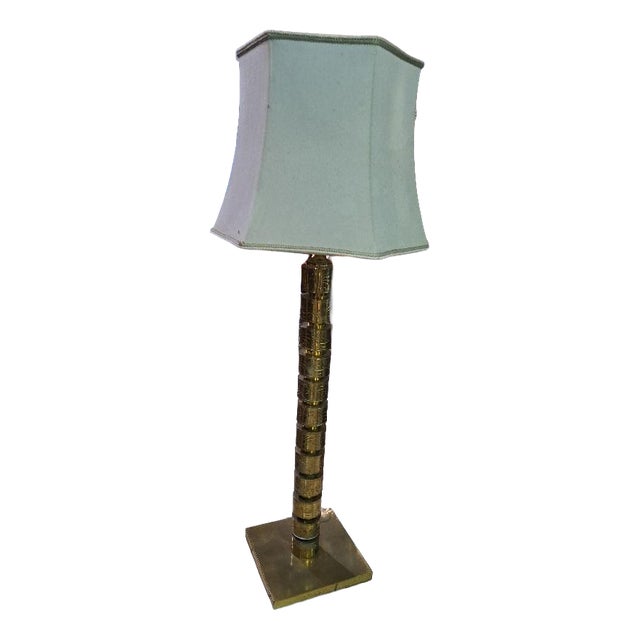 Modern Table Lamp in Brass For Sale