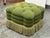 Design Plus Gallery presents a Green Tufted Ottoman with Bullion Fringe. This square ottoman has deep button tufting,...