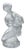 Lady with a Fawn Figurine in Crystal, 1980s For Sale