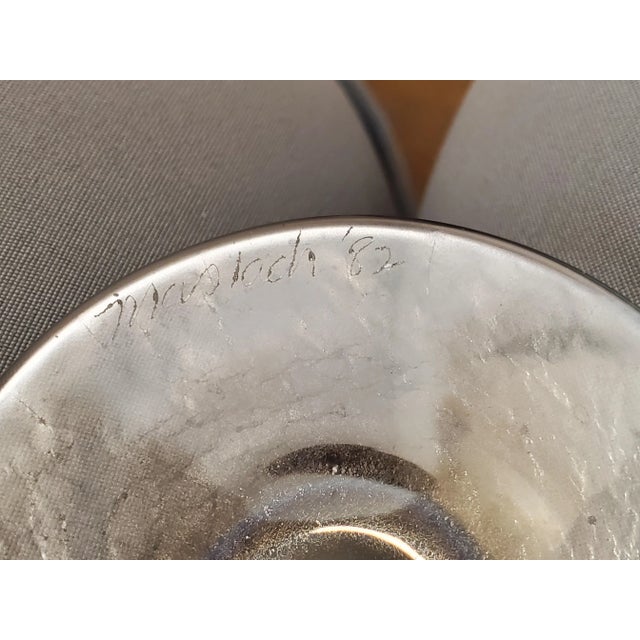 1980s Iridescent Stem Glasses- Set of 12 For Sale - Image 4 of 5