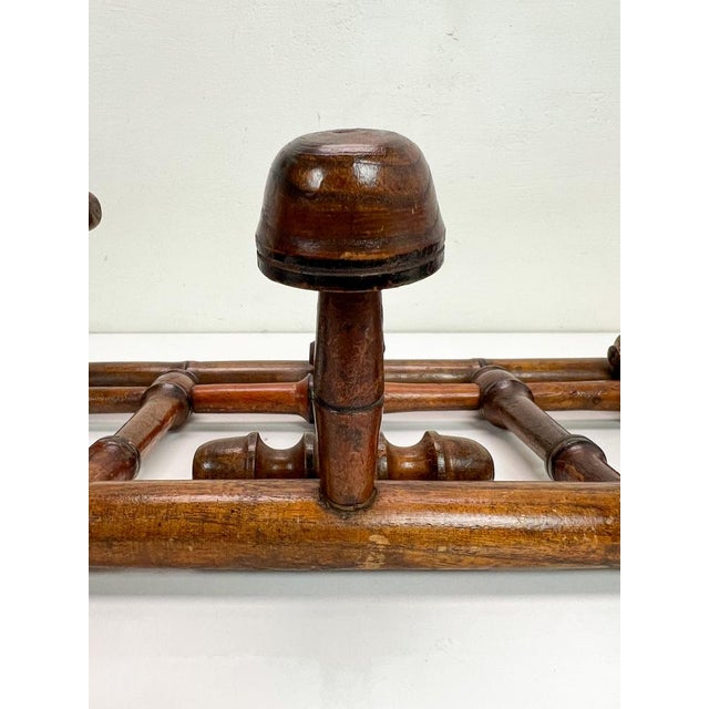 Antique French Faux Bamboo Coat Rack, 1890s For Sale - Image 11 of 14