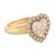 Chopard Mid 20th Century Chopard Happy Diamond 18k Yellow Gold Heart Ring, Size 4 For Sale - Image 4 of 6