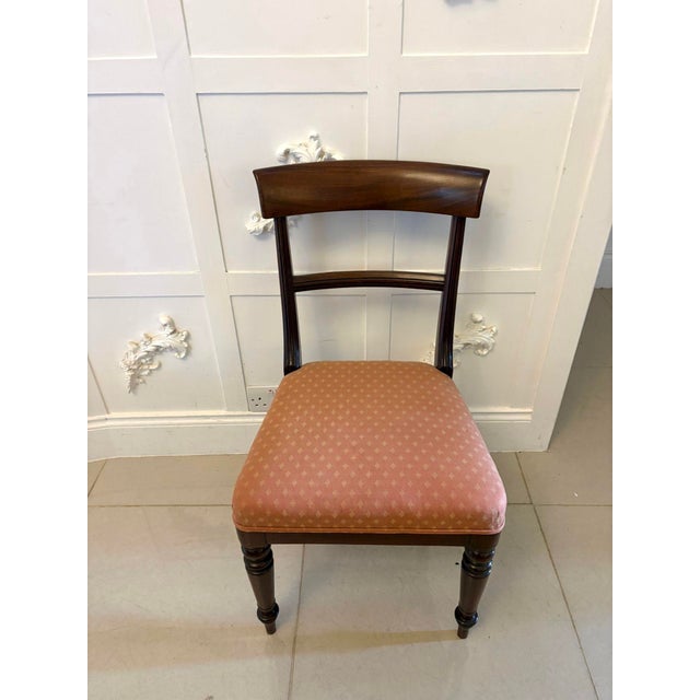 Beige Antique Regency Mahogany Dining Chairs, 1830, Set of 6 For Sale - Image 8 of 12
