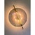 White Italian Wall Light in White Carrara Marble Disc and Brass Metal Frame by Simoeng For Sale - Image 8 of 11