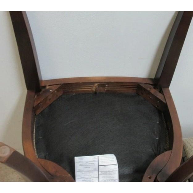 1990s Pair Stanley Furniture Window Back Dining Room Side Chairs For Sale - Image 5 of 11
