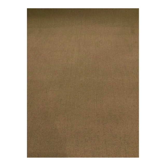 Baker Green and Taupe Woven Designer Fabric - 52 Yards For Sale