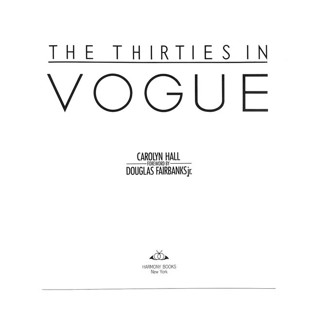 Paper "The Thirties in Vogue" Book 1985 Hall, Carolyn For Sale - Image 7 of 11
